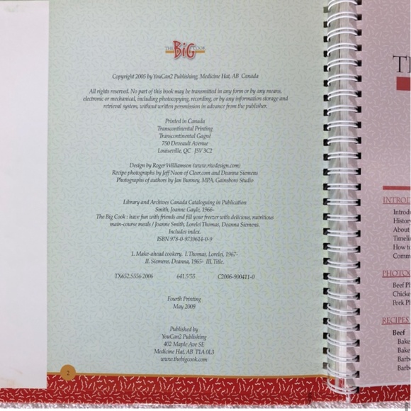 The Big Cook Hard Cover Cook Book Prepare 200 Meals In One Day - Picture 10 of 11